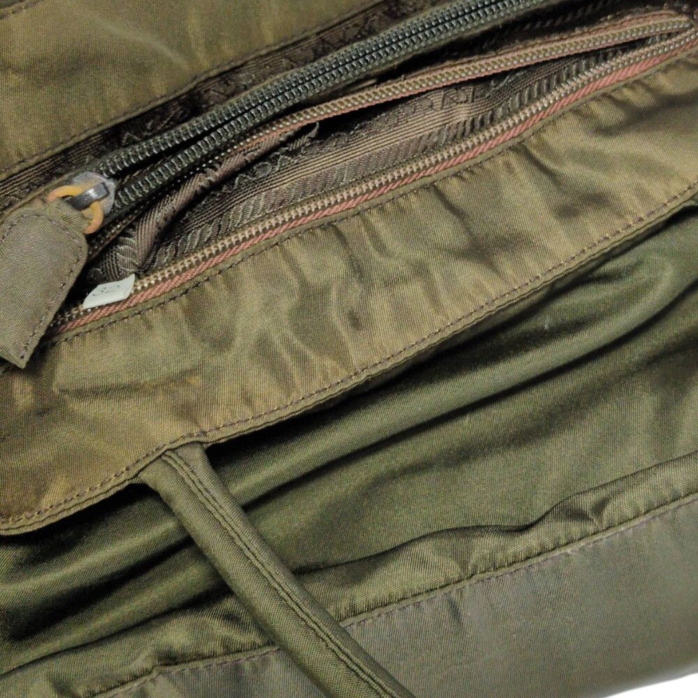 Prada Tessuto Nylon Handbag Olive