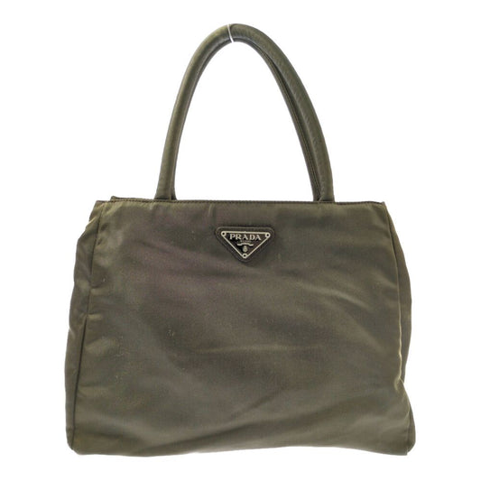 Prada Tessuto Nylon Handbag Olive