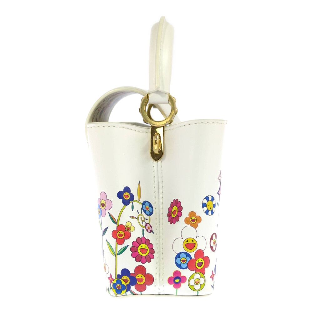 Louis Vuitton Takashi Murakami Capucines East West Mini Flower 2-Way Handbag