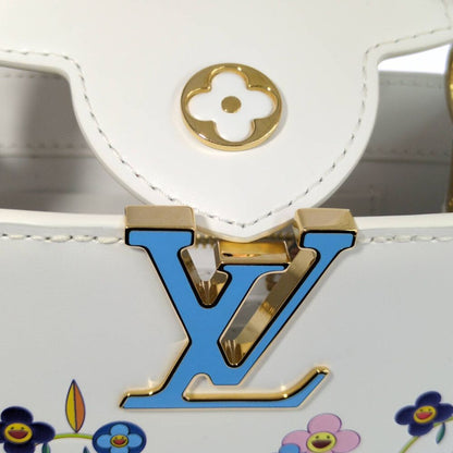 Louis Vuitton Takashi Murakami Capucines East West Mini Flower 2-Way Handbag