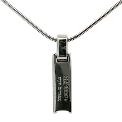 Tiffany & Co Atlas Diamond Necklace Pendant 18k White Gold