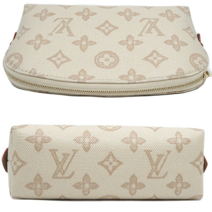 Louis Vuitton Pochette Cosmetic PM Pouch Mini Bag Beige