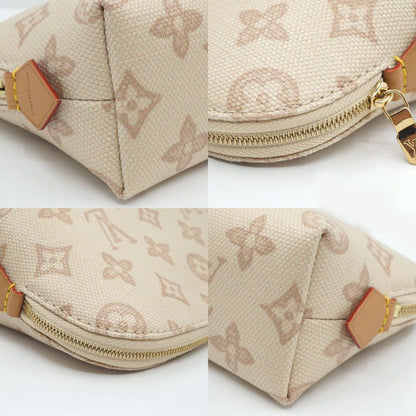 Louis Vuitton Pochette Cosmetic PM Pouch Mini Bag Beige