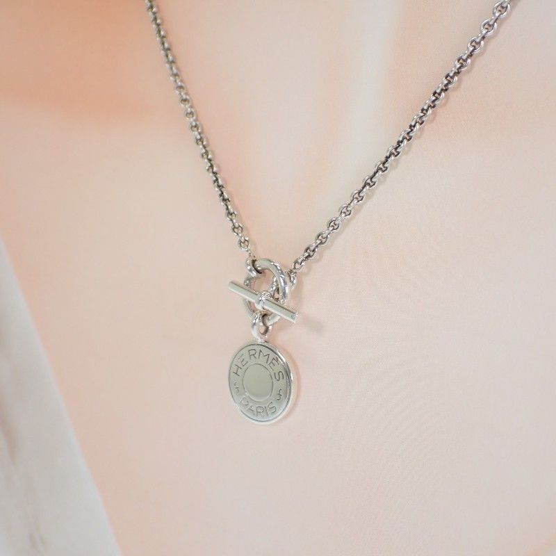 Hermes Amulet Exlibris Necklace Clou de Selle Series