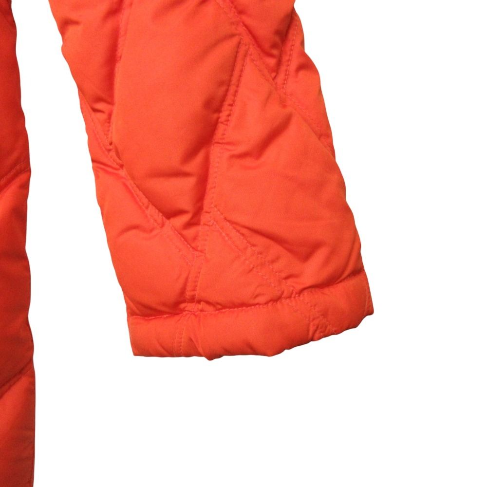 Versace Versus Down Jacket Coat Long Length Hooded Orange