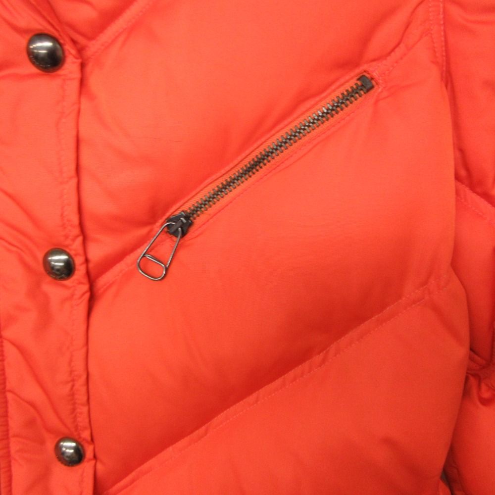 Versace Versus Down Jacket Coat Long Length Hooded Orange