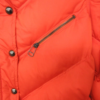 Versace Versus Down Jacket Coat Long Length Hooded Orange