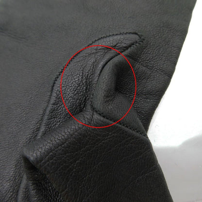 Hermes Gloves Leather Gold Chaine D'ancre 6 2 1 Black