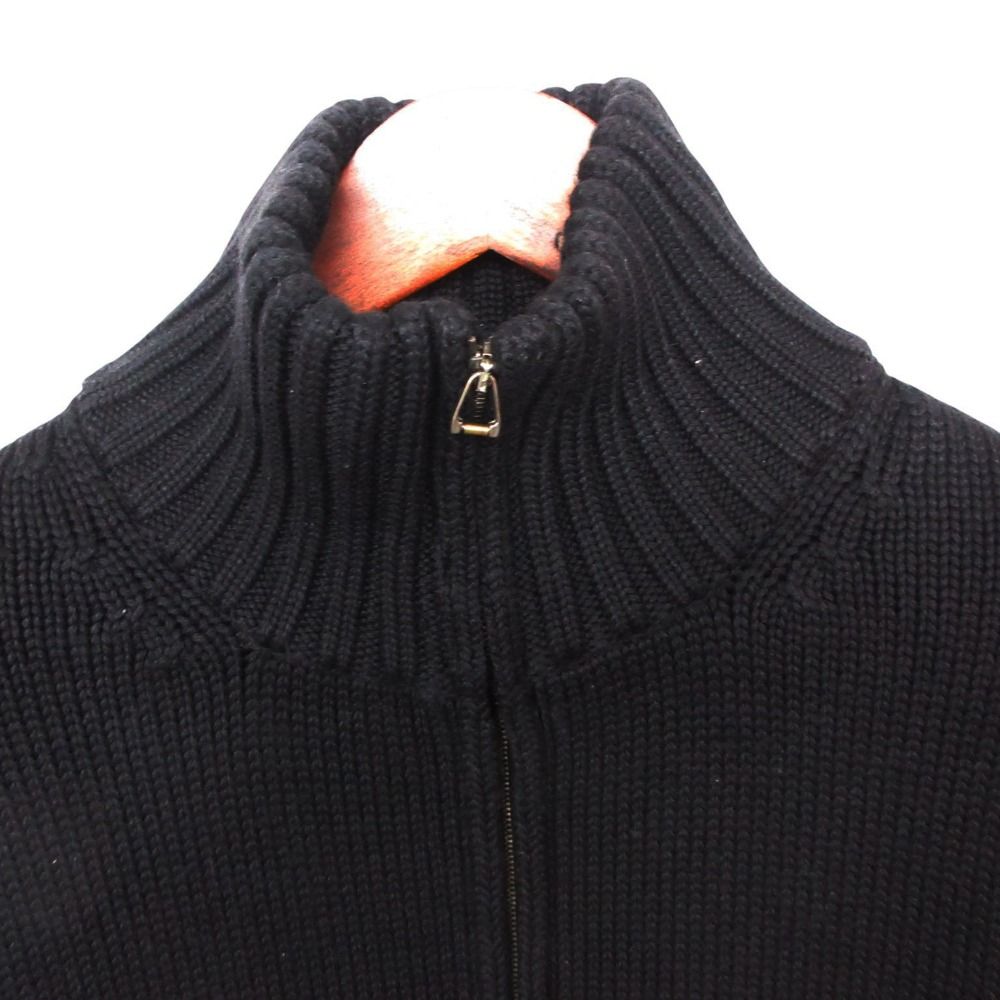 Gucci Hoodie Driver's Knit Sweater Zip Up Black