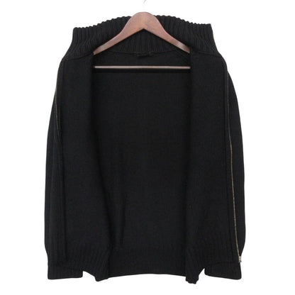 Gucci Hoodie Driver's Knit Sweater Zip Up Black