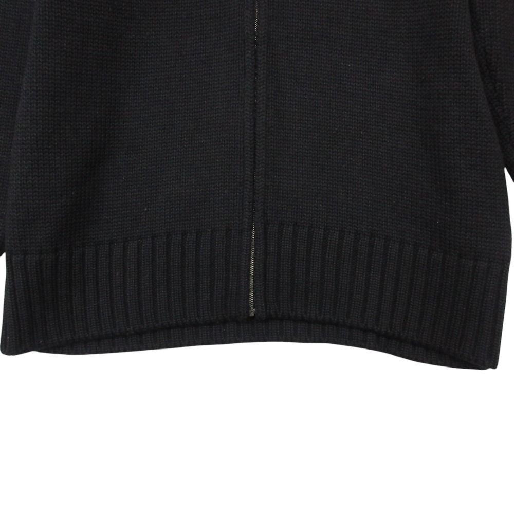 Gucci Hoodie Driver's Knit Sweater Zip Up Black
