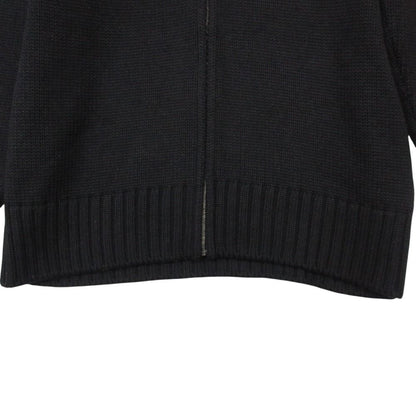 Gucci Hoodie Driver's Knit Sweater Zip Up Black