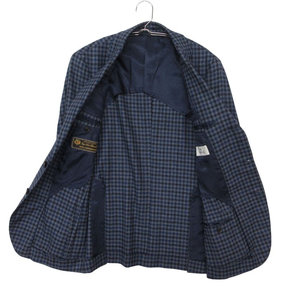 Loro Piana Edifice Terre Jacket Step Return Blue Leather Real Face Fabric
