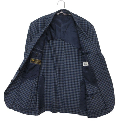 Loro Piana Edifice Terre Jacket Step Return Blue Leather Real Face Fabric