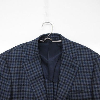 Loro Piana Edifice Terre Jacket Step Return Blue Leather Real Face Fabric