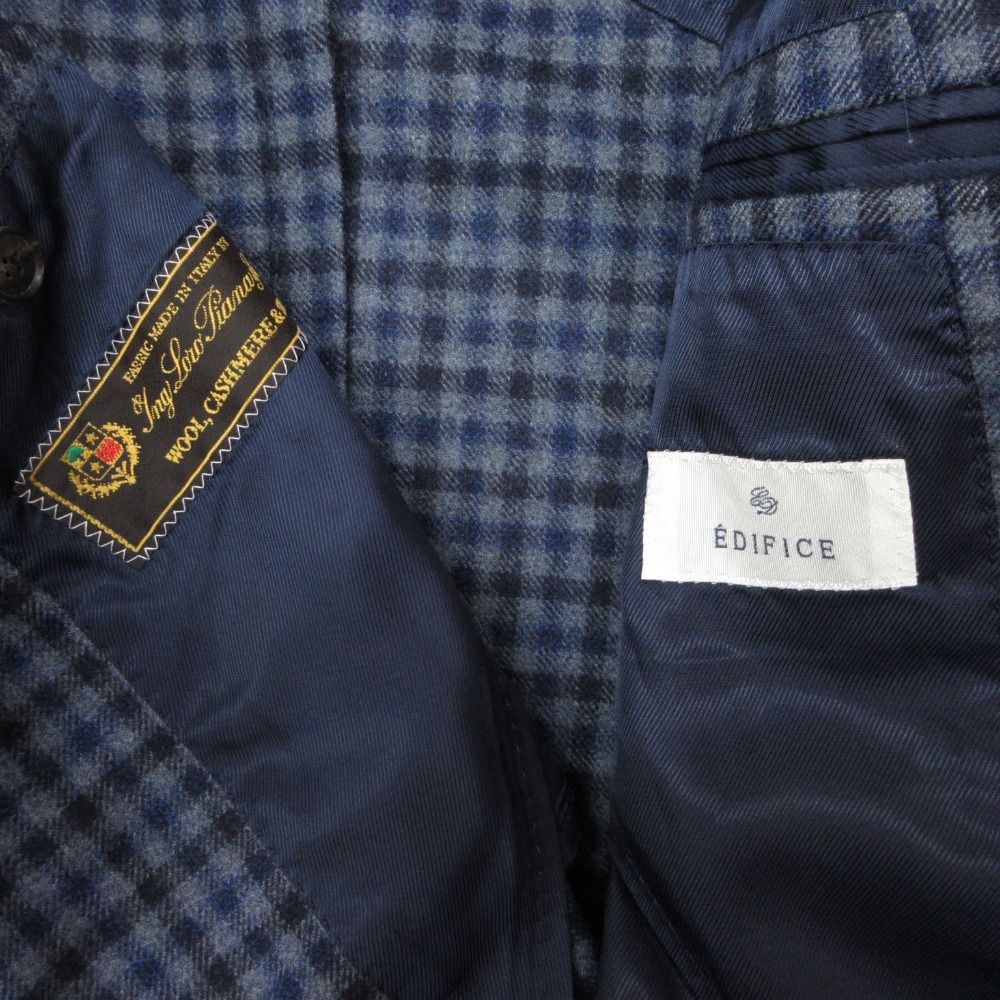 Loro Piana Edifice Terre Jacket Step Return Blue Leather Real Face Fabric
