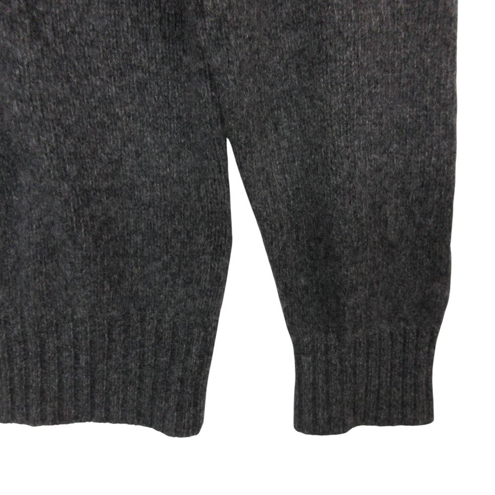 Loro Piana Knit Baby Cashmere Turtleneck Sweater Pullover Top Long Sleeve Gray