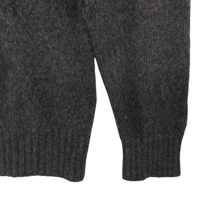 Loro Piana Knit Baby Cashmere Turtleneck Sweater Pullover Top Long Sleeve Gray