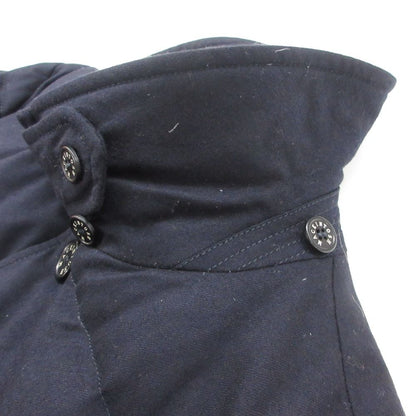 Loro Piana Mackintosh Down Jacket Wool Chin Strap Coat Outer Dark Navy