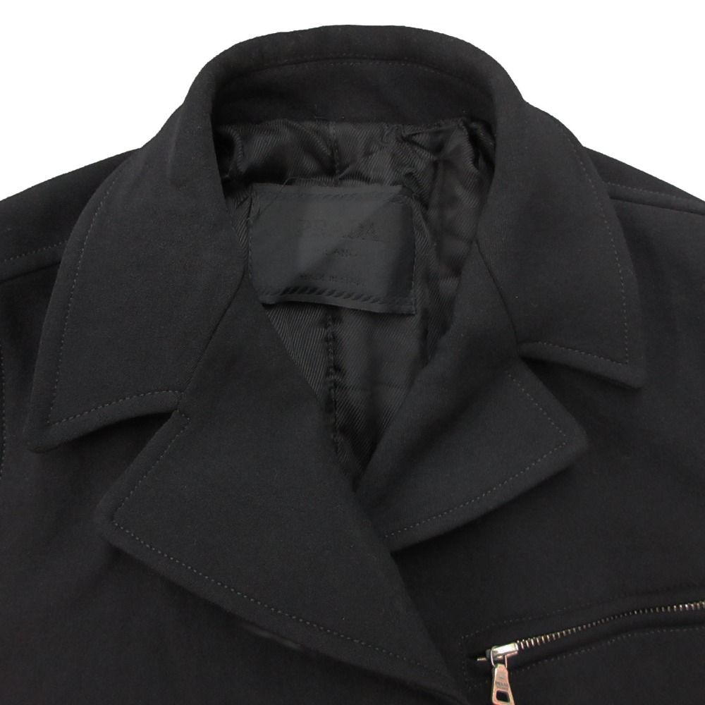 Prada Coat Zip Up Jacket Ivy Japan Vintage Black