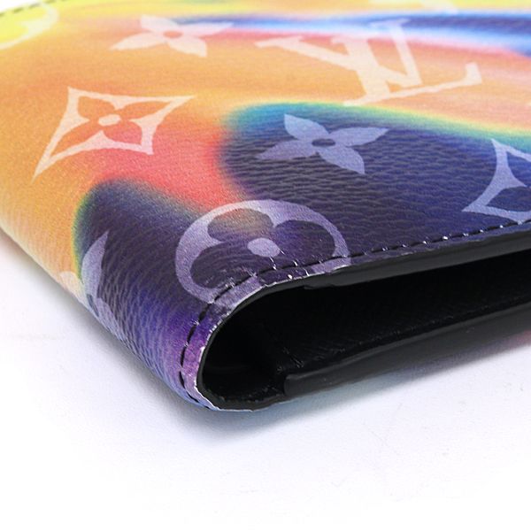 Louis Vuitton Portefeuille Multiple Bifold Wallet Monogram Sunset Multicolor