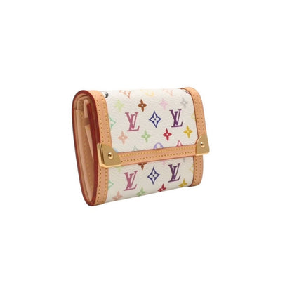 Louis Vuitton Porte Monnaie Plastic Coin Purse Monogram Multicolor White — view 4