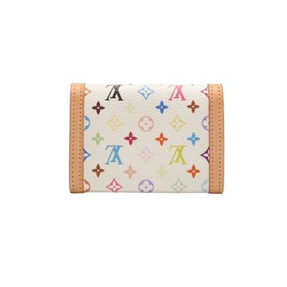 Louis Vuitton Porte Monnaie Plastic Coin Purse Monogram Multicolor White — view 3