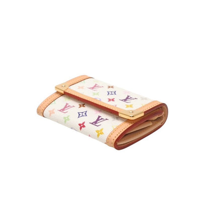Louis Vuitton Porte Monnaie Plastic Coin Purse Monogram Multicolor White — view 6