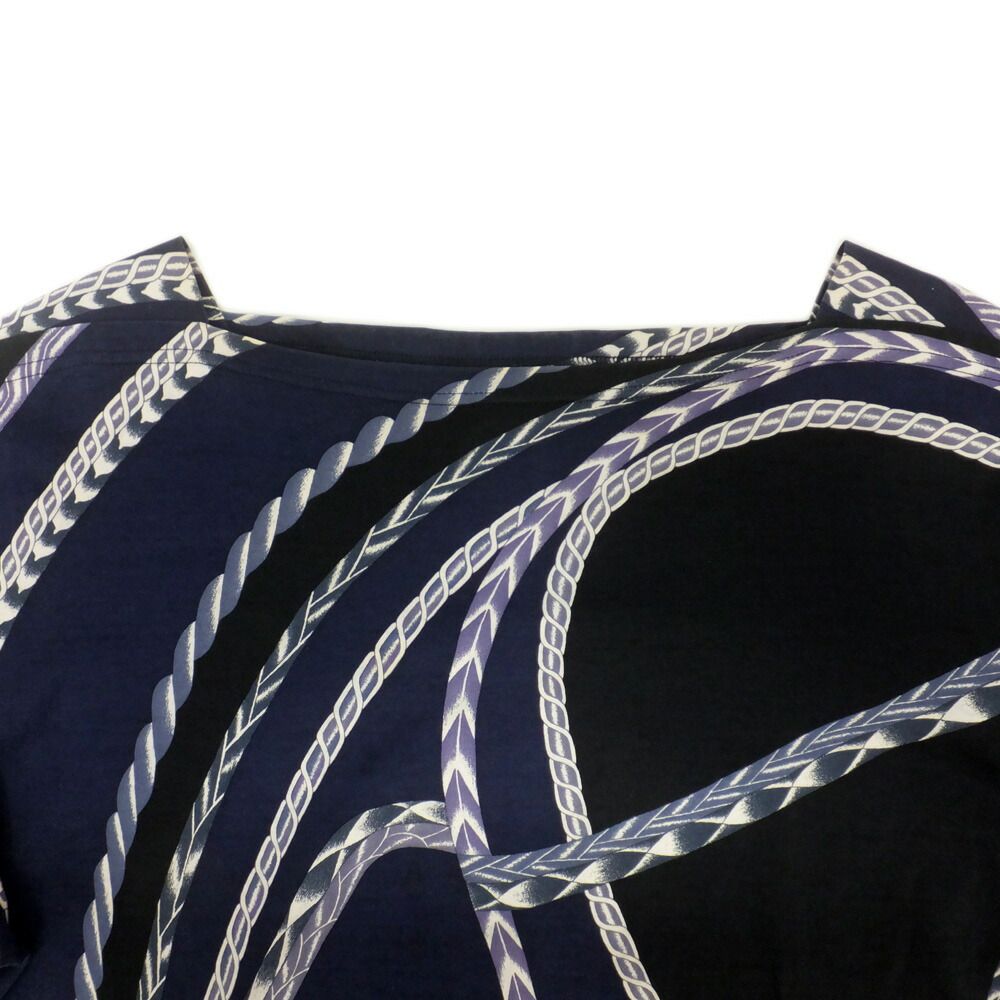 Hermes Port Neck Chain Motif Chaine D'ancre Cotton Top 42