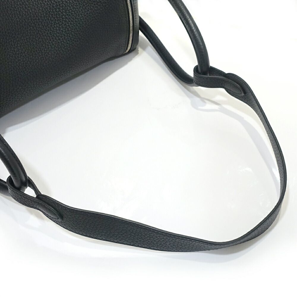 Hermes Lindy 26 Handbag Taurillon Clemence Black Silver