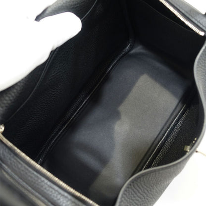 Hermes Lindy 26 Handbag Taurillon Clemence Black Silver