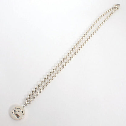 Gucci 925 Logo Circle Pendant Necklace