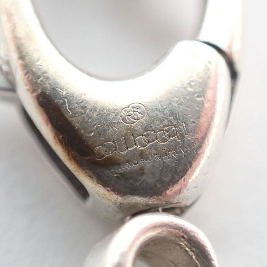 Gucci 925 Logo Circle Pendant Necklace