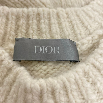 Dior Long Sleeve Sweater M Ivory Blue White