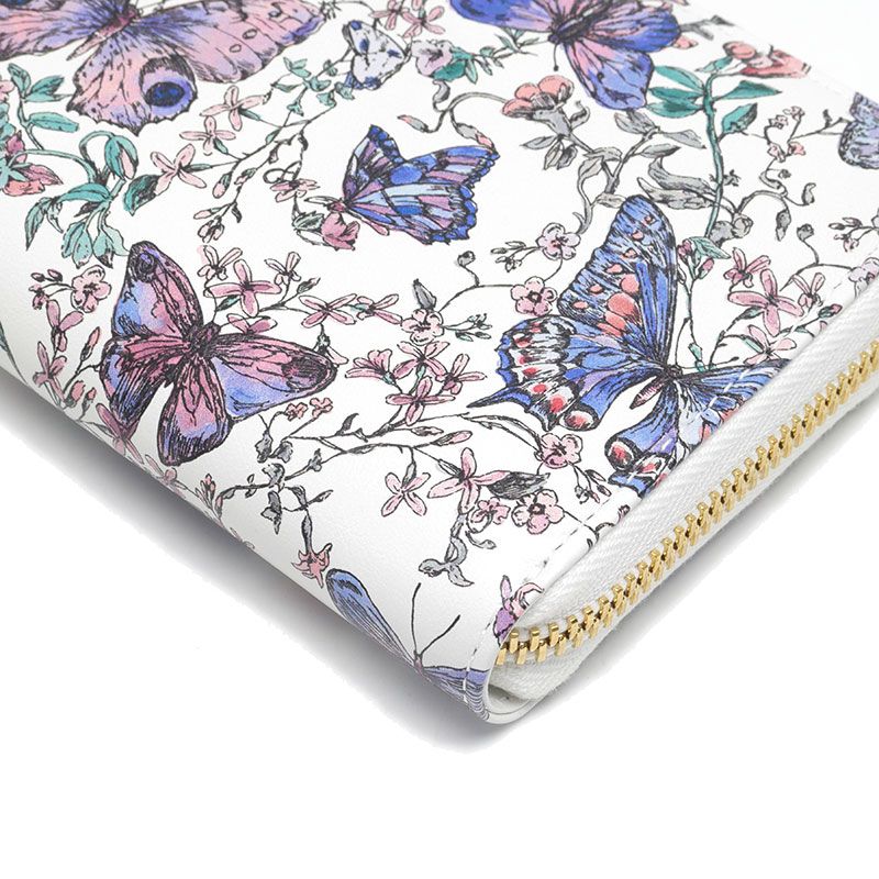 Dior Voyageur Zip Around Wallet Butterfly Papillon Handbag