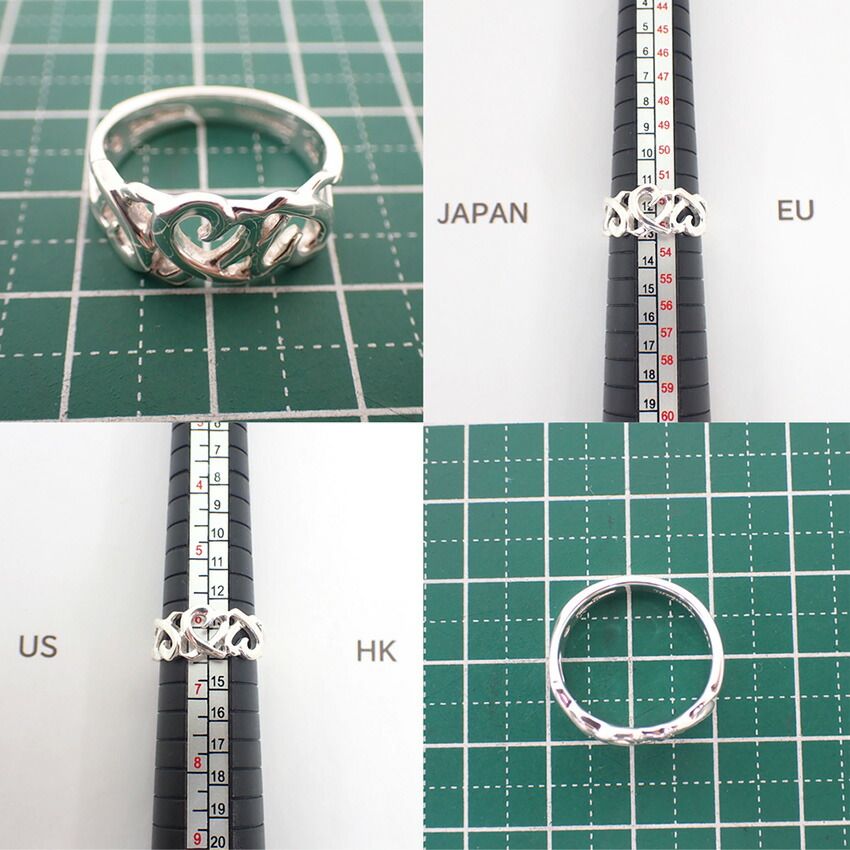 Tiffany & Co 925 Triple Loving Heart Ring