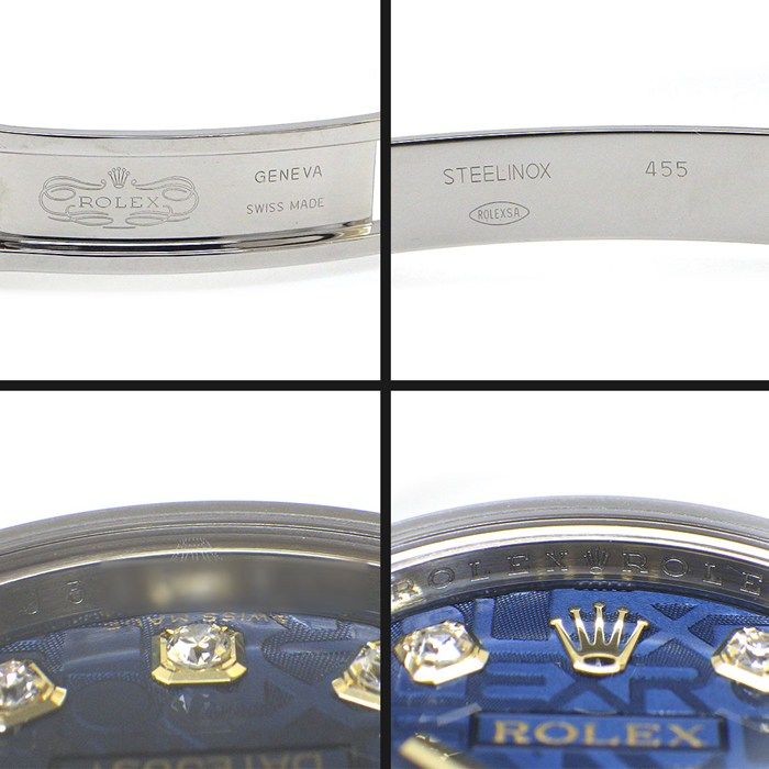 Rolex Watch Datejust Roulett 10 Points Diamond Index Blue Computer Dia Cone