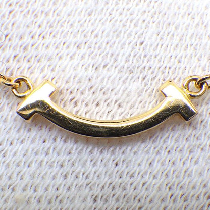Tiffany & Co Necklace T Smile Mini Micro 18k Pink Gold