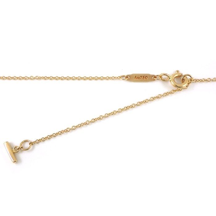 Tiffany & Co Necklace T Smile Mini Micro 18k Pink Gold