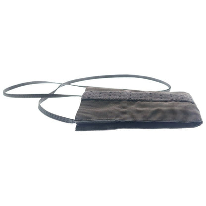 Hermes Her Line Pochette Canvas Shoulder Bag Gray