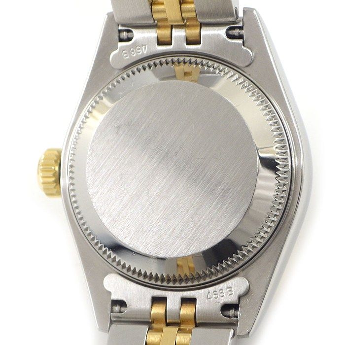 Rolex Datejust Number Black Dial Date 18k Yellow Gold SS Automatic Winding Watch