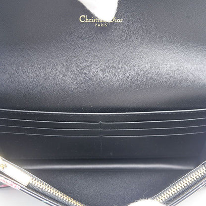 Dior Caro Wallet on Chain Floral Pattern Flower
