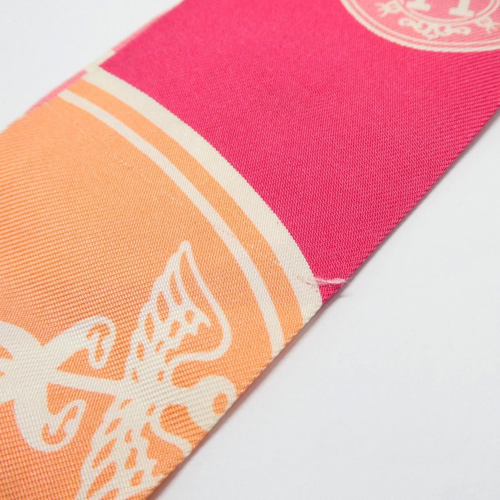 Hermes Twilly Ex Libris Confetti Ex les Confettis Pink Scarf