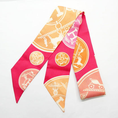 Hermes Twilly Ex Libris Confetti Ex les Confettis Pink Scarf