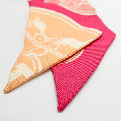Hermes Twilly Ex Libris Confetti Ex les Confettis Pink Scarf