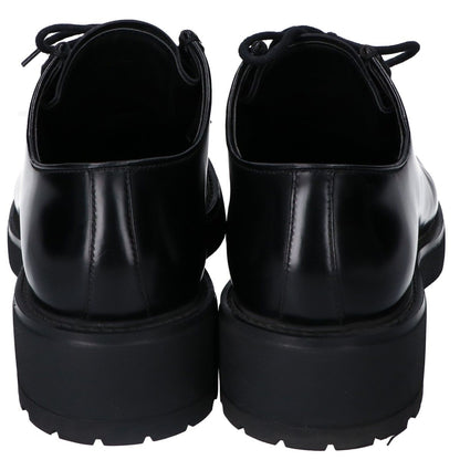 Prada Black Diapason Opera Brushed Leather Shoes 8.5