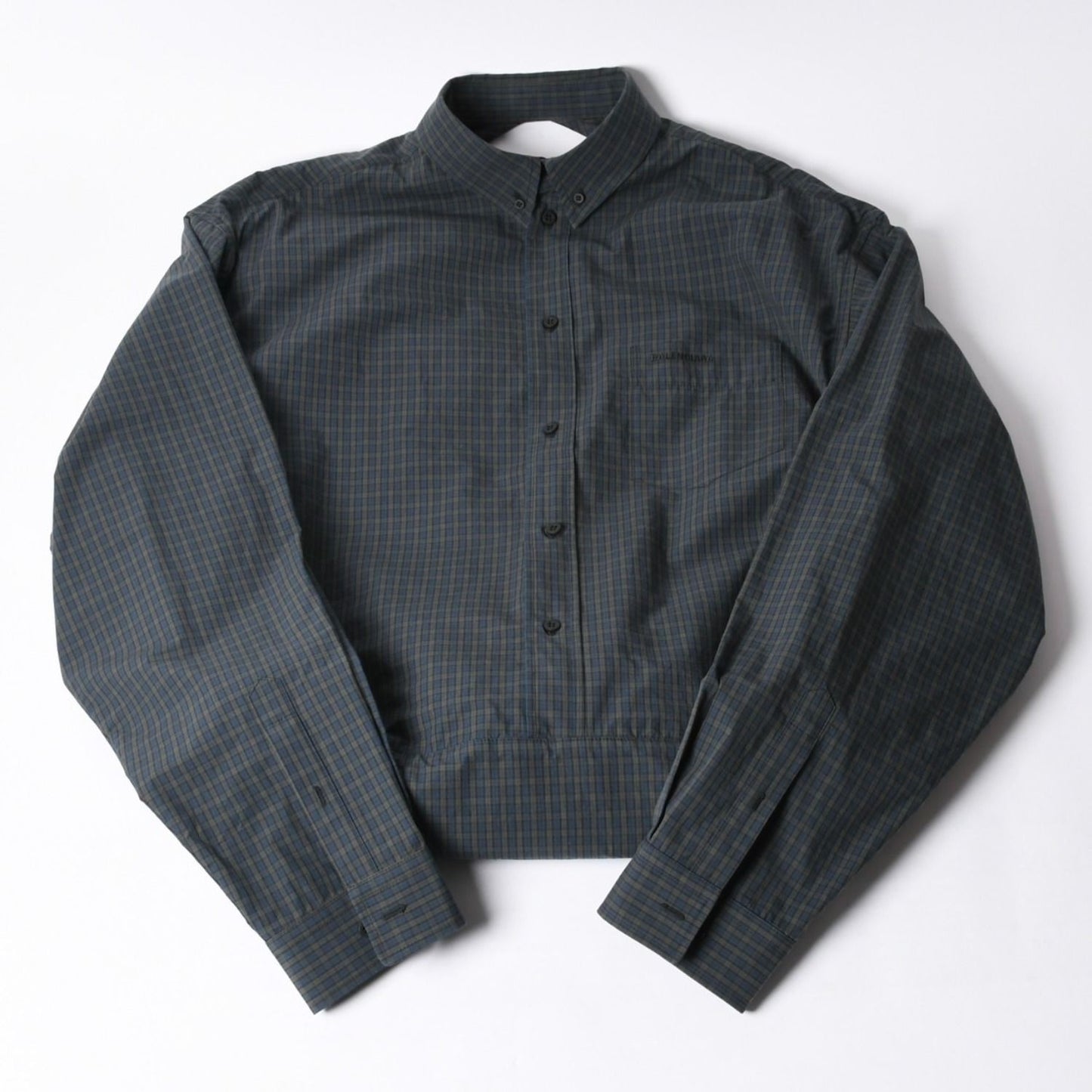 Balenciaga Handbag Shirt Bag Close Bag Cotton Green