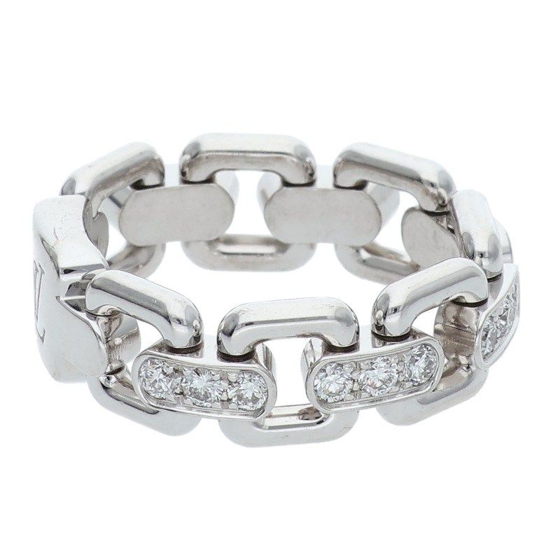Louis Vuitton Bag Chain Attraction Pave Diamond Ring 49 No 10