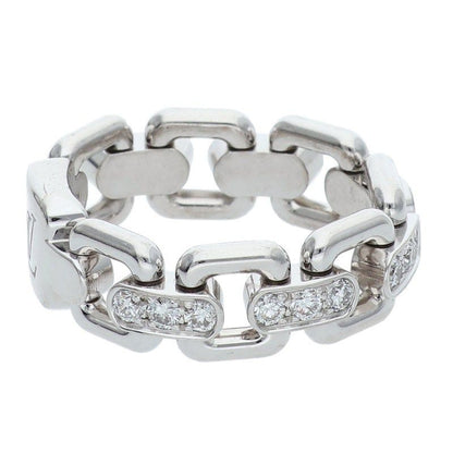 Louis Vuitton Bag Chain Attraction Pave Diamond Ring 49 No 10