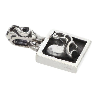 Chrome Hearts Framed Heart Silver Necklace Top